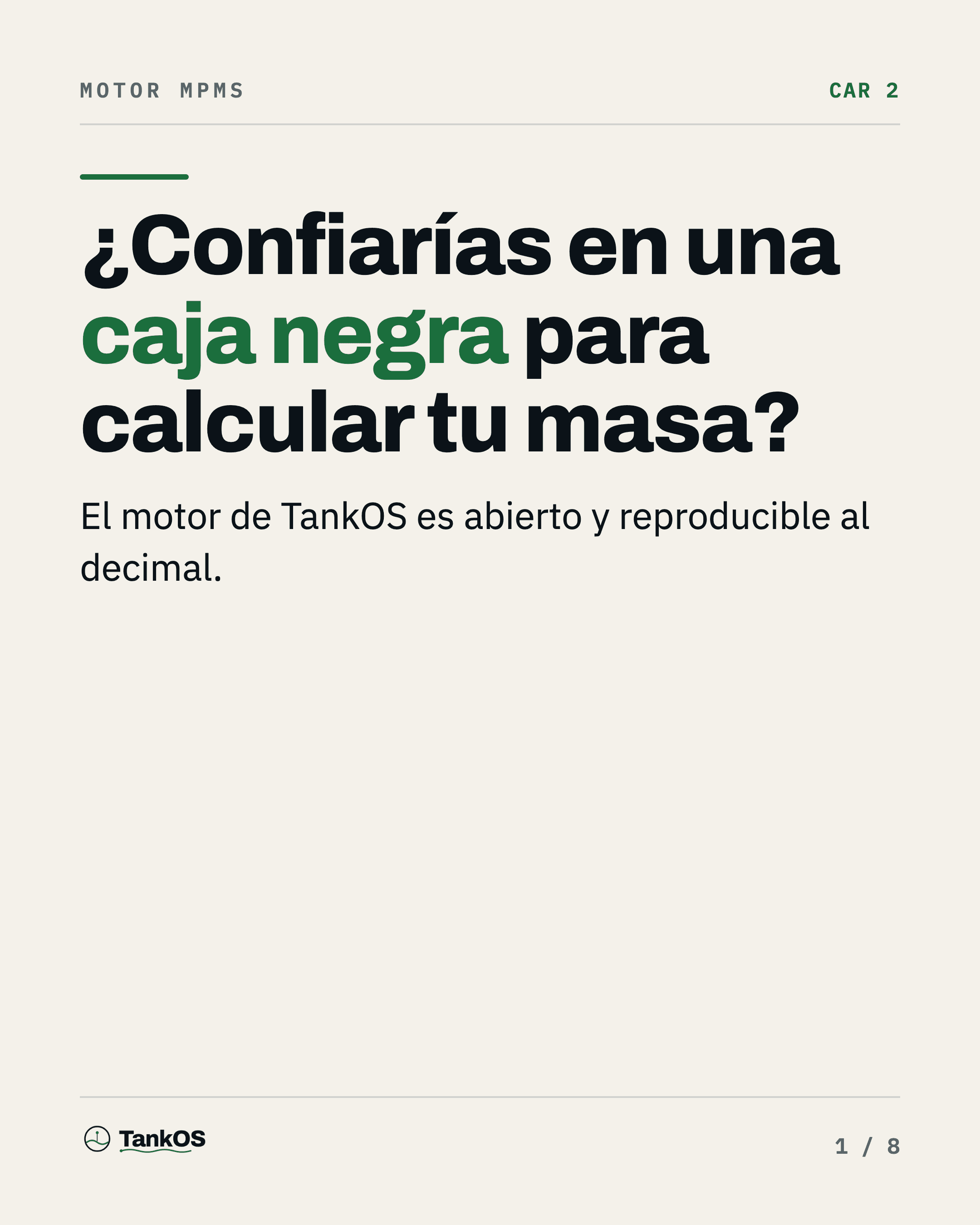 Los 18 cálculos del barril