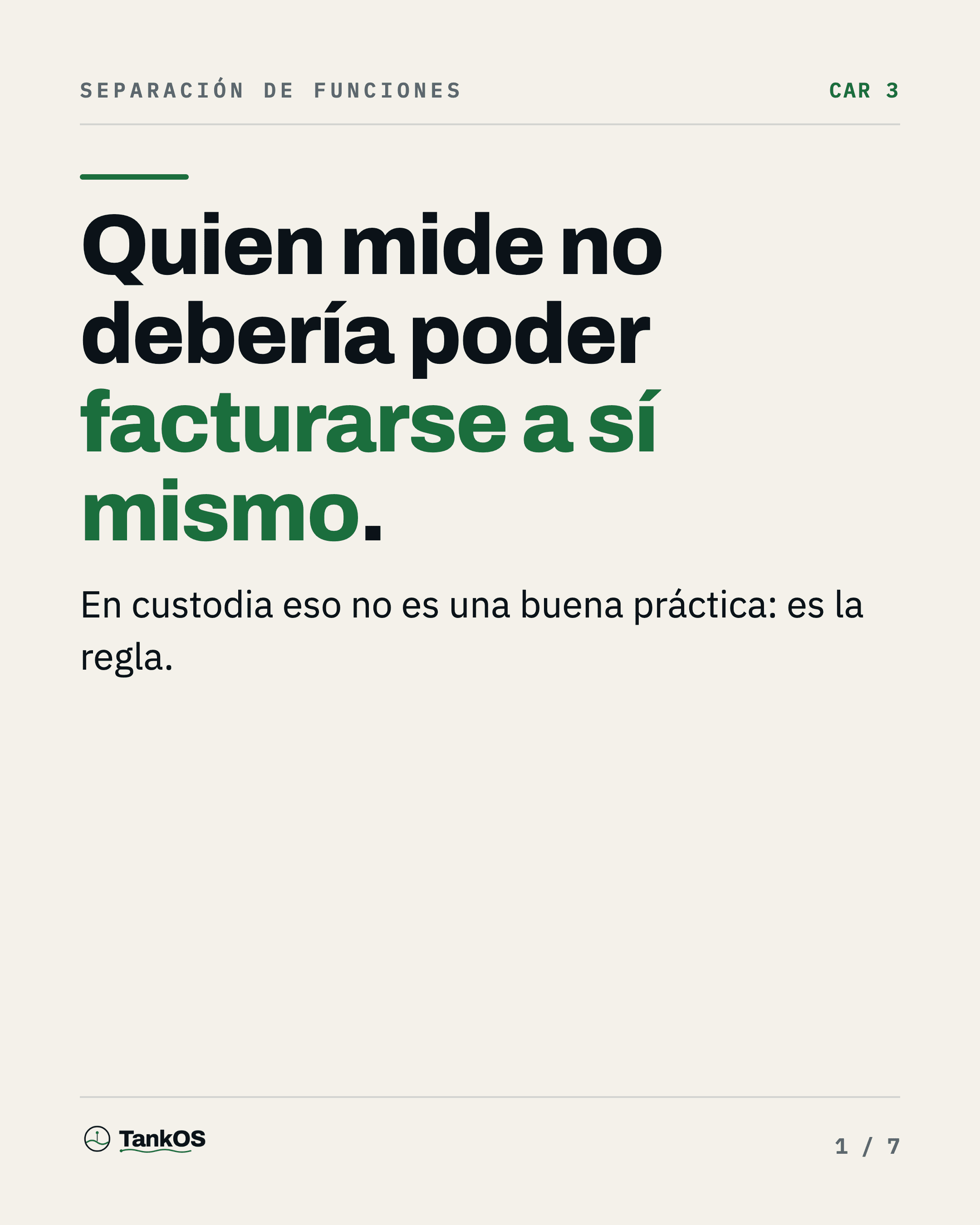 Separación de funciones