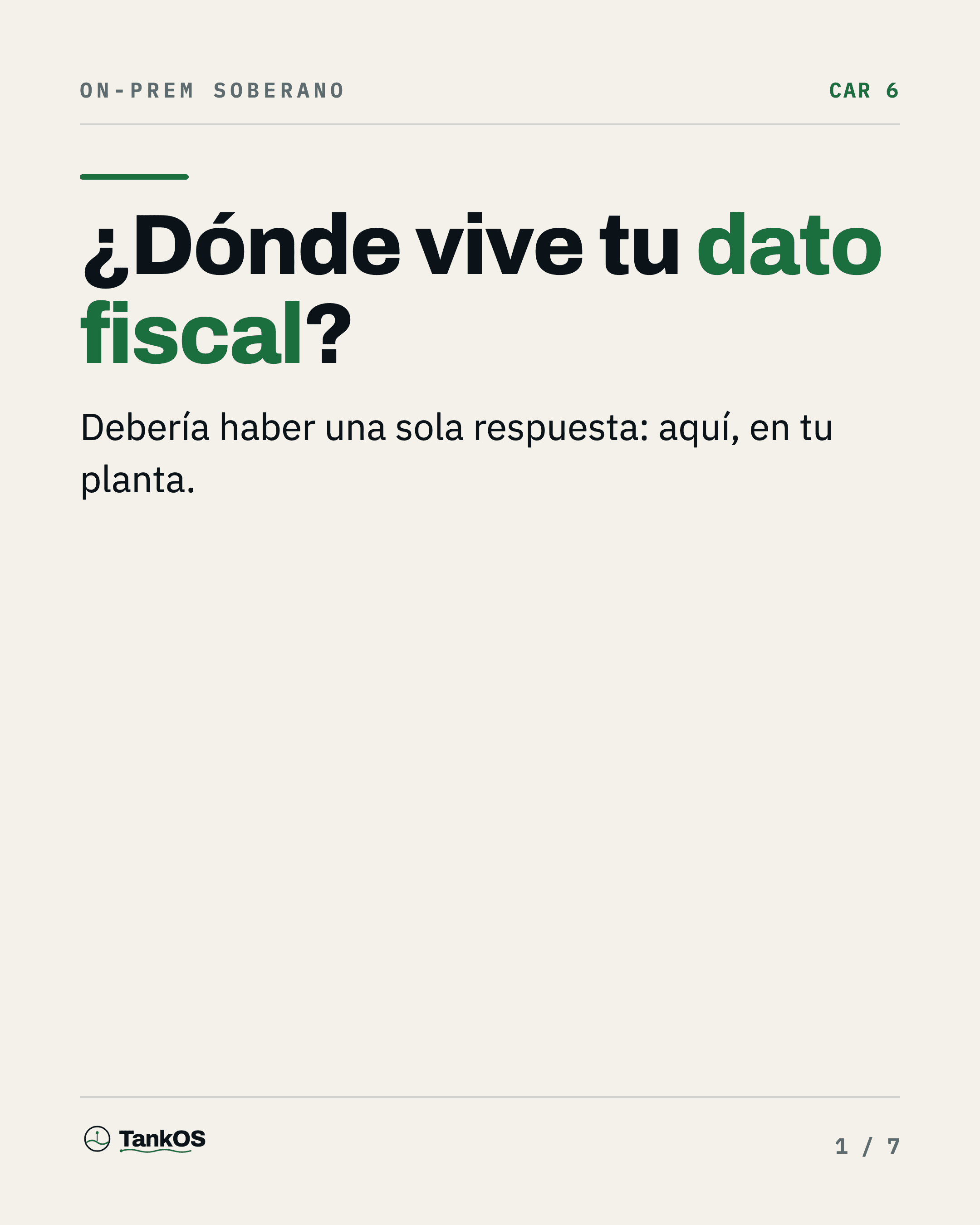 ¿En qué servidor vive su dato?