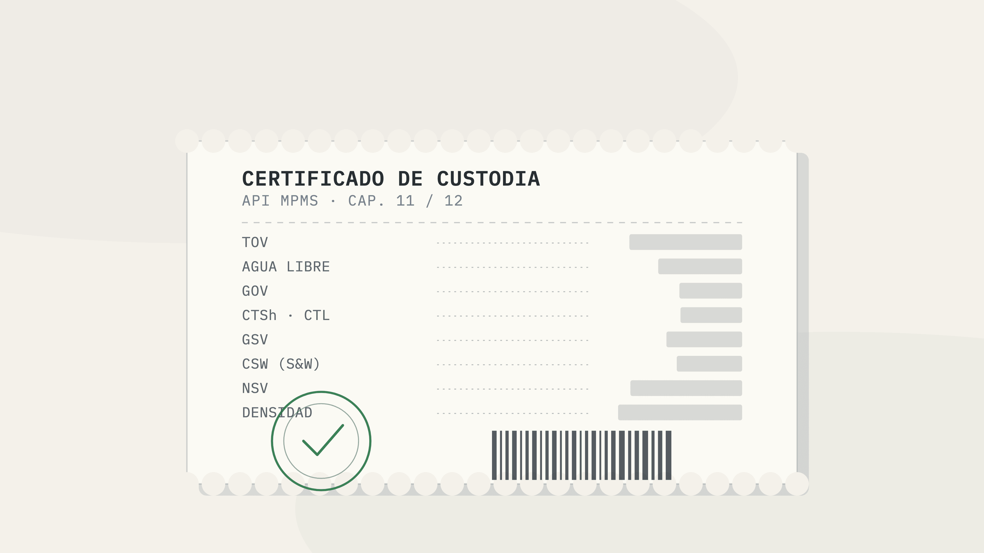 Qué es custody transfer y por qué el cálculo debe ser trazable